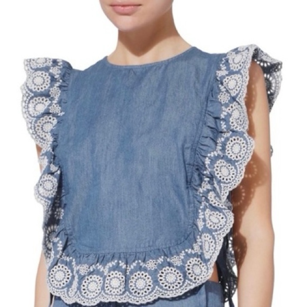 Nightcap Denim Chambray Apron Bib Shirt